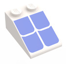 LEGO blanc Pente 2 x 3 (25°) avec Roof Tuile avec surface rugueuse (3298)