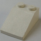 LEGO Blanco Con pendiente 2 x 3 (25°) con superficie lisa (30474)