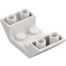 LEGO Wit Helling 2 x 4 (45°) Dubbele Omgekeerd met Open Midden (4871)