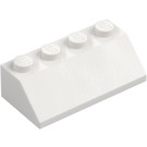 LEGO Bianco Pendenza 2 x 4 (45°) con superficie ruvida (3037)