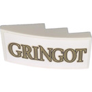 LEGO White Slope 2 x 4 Curved with GRINGOT Sticker (93606)