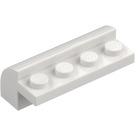 LEGO Bílá Sklon 2 x 4 x 1.3 Zakřivený (6081)