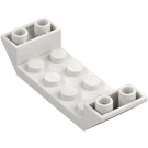 LEGO White Slope 2 x 6 (45°) Double Inverted with Open Center (22889)