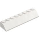 LEGO Bianco Pendenza 2 x 8 (45°) (4445)