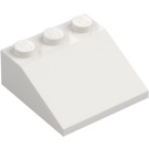 LEGO Blanco Con pendiente 3 x 3 (25°) (4161)