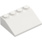 LEGO Blanco Con pendiente 3 x 4 (25°) (3016 / 3297)