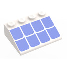 LEGO White Slope 3 x 4 (25°) with Roof Tile (3297)