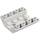 LEGO Blanc Pente 4 x 4 (45°) Double Inversé avec Open Centre (2 trous) (4854 / 72454)