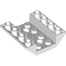 LEGO Wit Helling 4 x 4 (45°) Dubbele Omgekeerd met Open Midden (2 gaten) (4854 / 72454)