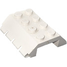 LEGO White Slope 4 x 4 (45°) Double with Hinge (4857)