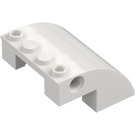 LEGO White Slope 4 x 4 x 2 Curved (61487)