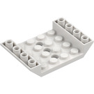 LEGO White Slope 4 x 6 (45°) Double Inverted with Open Center with 3 Holes (30283 / 60219)