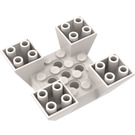LEGO blanc Pente 6 x 6 x 2 (65°) Inversé Quadruple (30373)