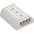 LEGO Weiß Schrägstein 6 x 8 x 2 Gebogen Doppelt (45411 / 56204)