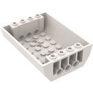 LEGO Hvit Skråning 6 x 8 x 2 Buet Omvendt Dobbel (45410)