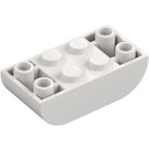 LEGO White Slope Brick 2 x 4 Curved Inverted (5174)