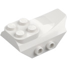 LEGO Blanco Con pendiente Ladrillo con Ala y 4 Parte superior Espigas y Espigas laterales (79897)