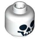 LEGO White Smiling Skeleton Head (Safety Stud) (10717 / 10879)