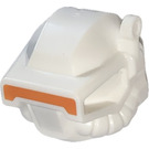 LEGO White Space Helmet with Orange Visor