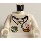 LEGO Weiß Raum Port Astronaut 2 Torso (973)