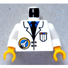 LEGO blanc Espacer Scientist Torse (973)