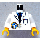 LEGO Valkoinen Avaruus Scientist Vartalo (973 / 73403)