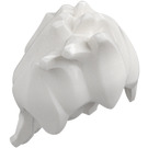 LEGO Blanc Pointu Cheveux Mi-Longs (24792)