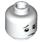 LEGO Weiß Spooky Boy Minifigure Kopf (Einbau-Vollbolzen) (3626 / 27418)