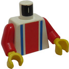 LEGO Weiß Sport Torso No. 11 auf der Rückseite (973 / 73403)