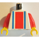 LEGO hvid Sport Torso No. 2 på bagsiden (973)