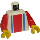 LEGO Bianco Sport Busto No. 7 sul retro (973)