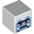 LEGO White Square Minifigure Head with Yeti Face (19729 / 74137)