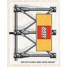 LEGO White Sticker Sheet for Set 3402 (22912)