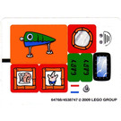 LEGO White Sticker Sheet for Set 3834 (64768)