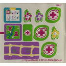 LEGO White Sticker Sheet for Set 41038 (17792)