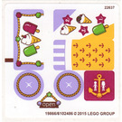 LEGO White Sticker Sheet for Set 41094 (19866 / 19868)