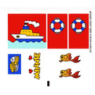 LEGO Wit Sticker Sheet for Set 4178 (23159)