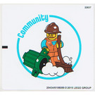 LEGO White Sticker Sheet for Set 45103 (20434)