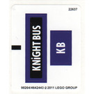LEGO White Sticker Sheet for Set 4866 (98264)