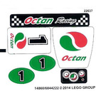 LEGO White Sticker Sheet for Set 60053 (14860)