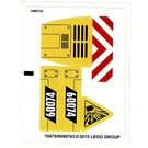 LEGO White Sticker Sheet for Set 60074 (19477 / 19479)