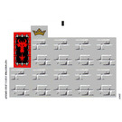 LEGO White Sticker Sheet for Set 70404 (14274)