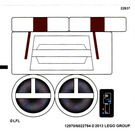 LEGO White Sticker Sheet for Set 75004 (12970)