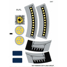 레고 White Sticker Sheet for Set 75042 (16417)