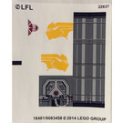 LEGO White Sticker Sheet for Set 75048 (18481 / 18483)