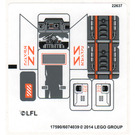 LEGO White Sticker Sheet for Set 75049 (17590)