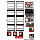 LEGO White Sticker Sheet for Set 76005 (13053)