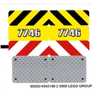 LEGO White Sticker Sheet for Set 7746 (85025)