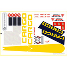 LEGO White Sticker Sheet for Set 7843 (53301)
