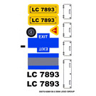 레고 White Sticker Sheet for Set 7893-1 (55075)